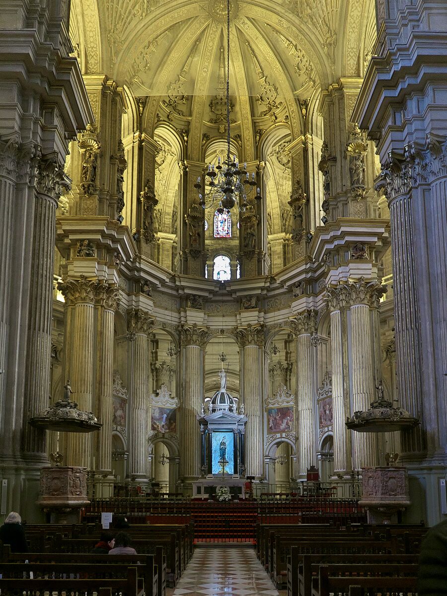 Interior de la catedral de Málaga