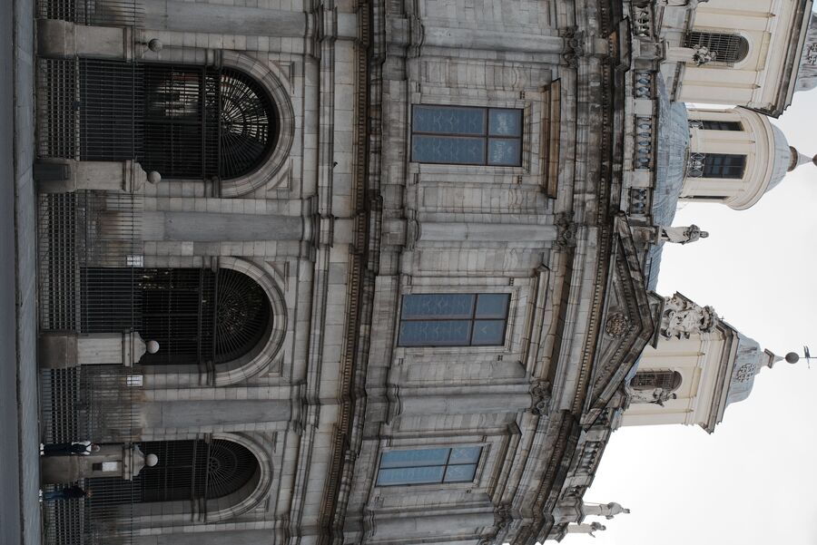 Exterior de la basílica de San Francisco el Grande, en Madrid