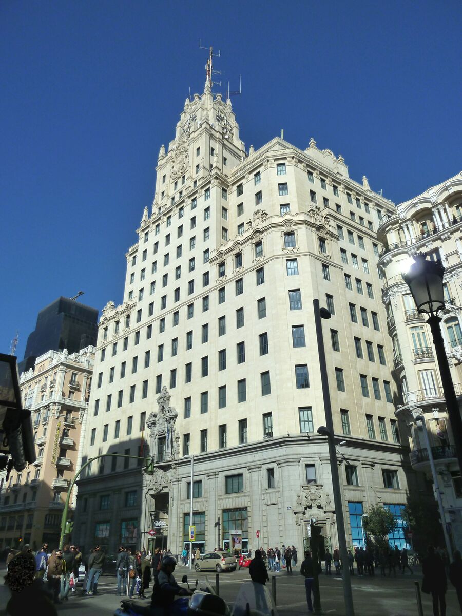 Edificio Telefónica en la Gran Vía de Madrid